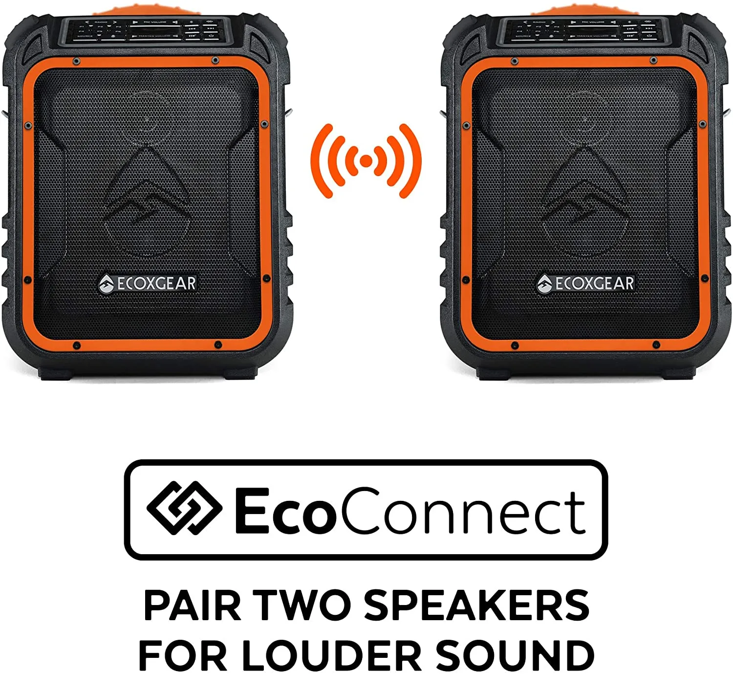 EcoXgear EcoXplorer Rugged Waterproof Shockproof Portable Bluetooth Speaker, AM/FM/Wireless, GDI-EXPLR110 Grey