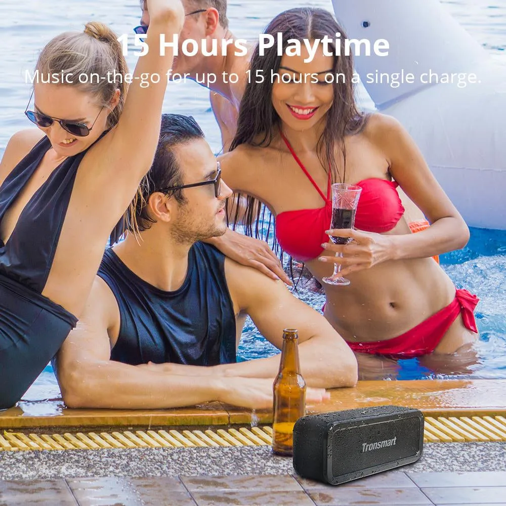 Element Force Bluetooth Speaker IPX7 Waterproof Portable Speaker 40W Computer Speakers 15H