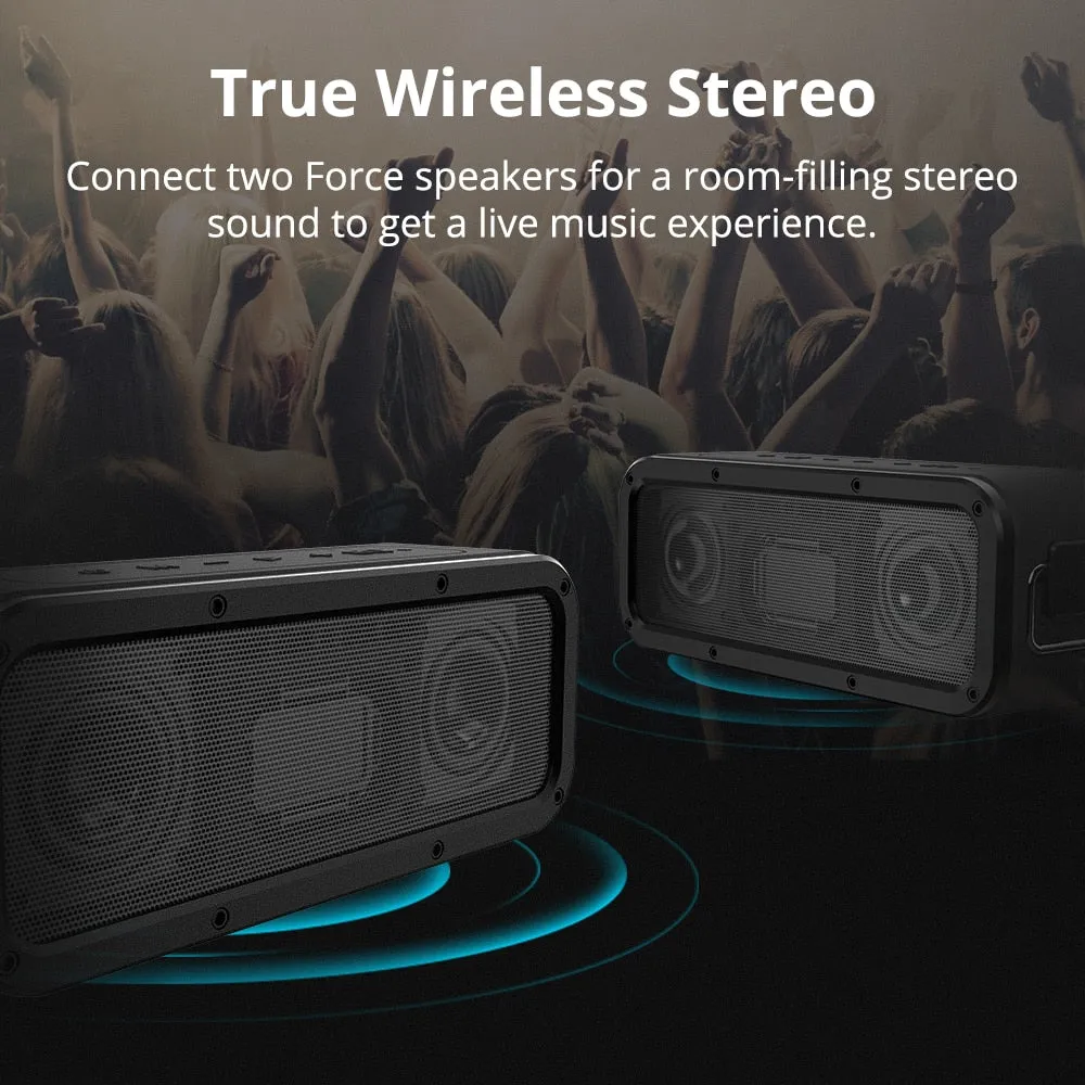 Element Force Bluetooth Speaker IPX7 Waterproof Portable Speaker 40W Computer Speakers 15H