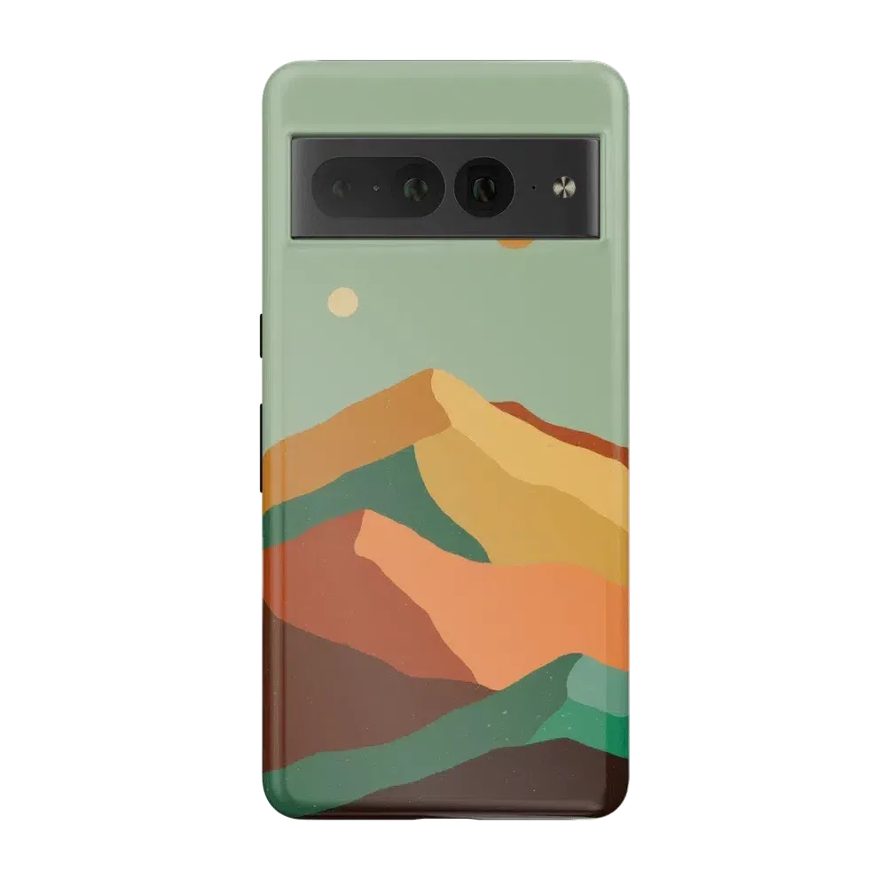 Endless Peaks | Colorblock Mountain Google Pixel Case