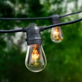 Festoon String Lights 60 Bulbs Outdoor Wedding Party Garden Decoration 56m