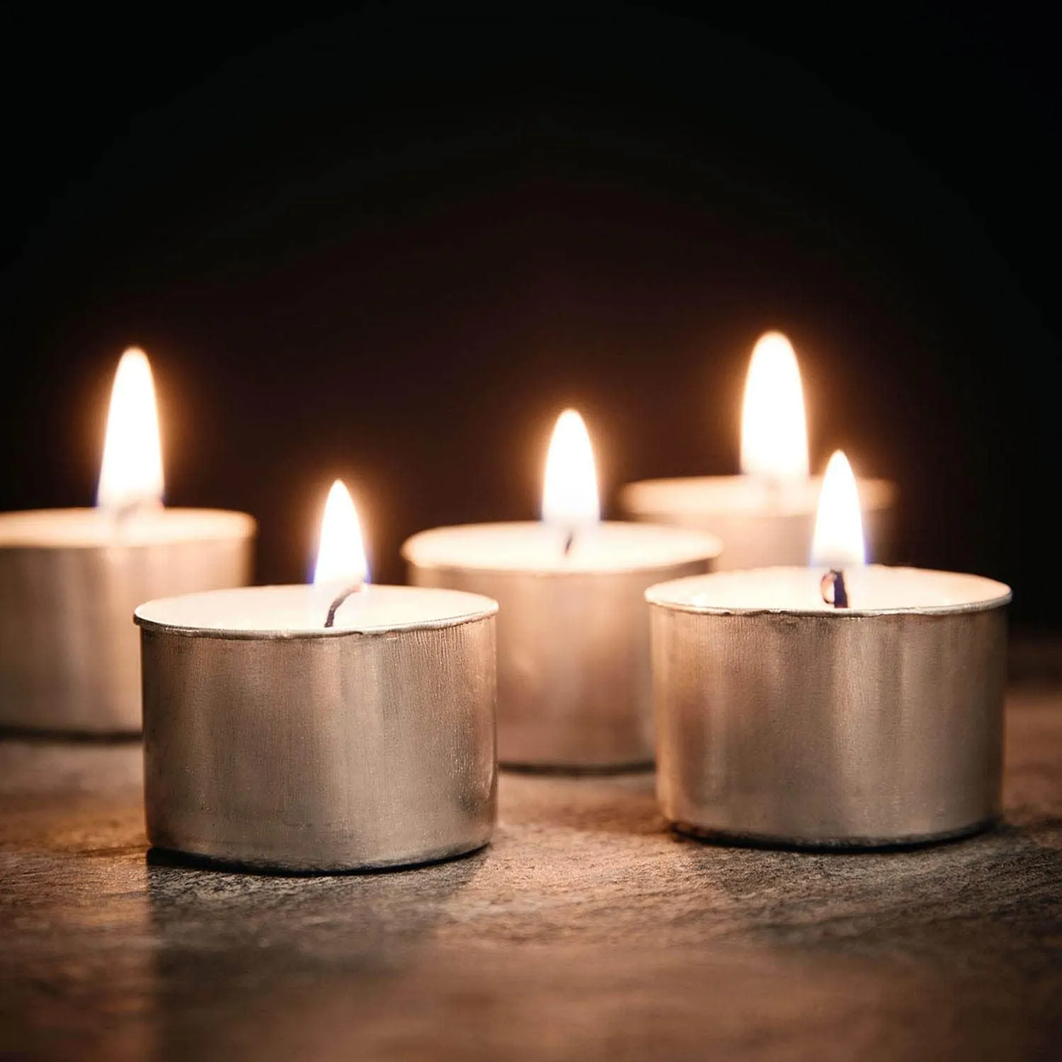 FOBHIYA® 100% Pure Wax Tealight Candles, Unscented Long Burning Tea Light Candles, 8-9 Hours - Perfect for Christmas, Valentines Day, Birthday Celebration (Pack-50)