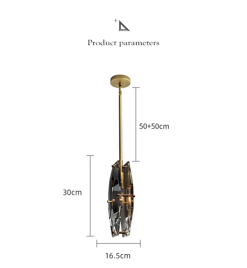 Futuna Crystal LED Pendant Light