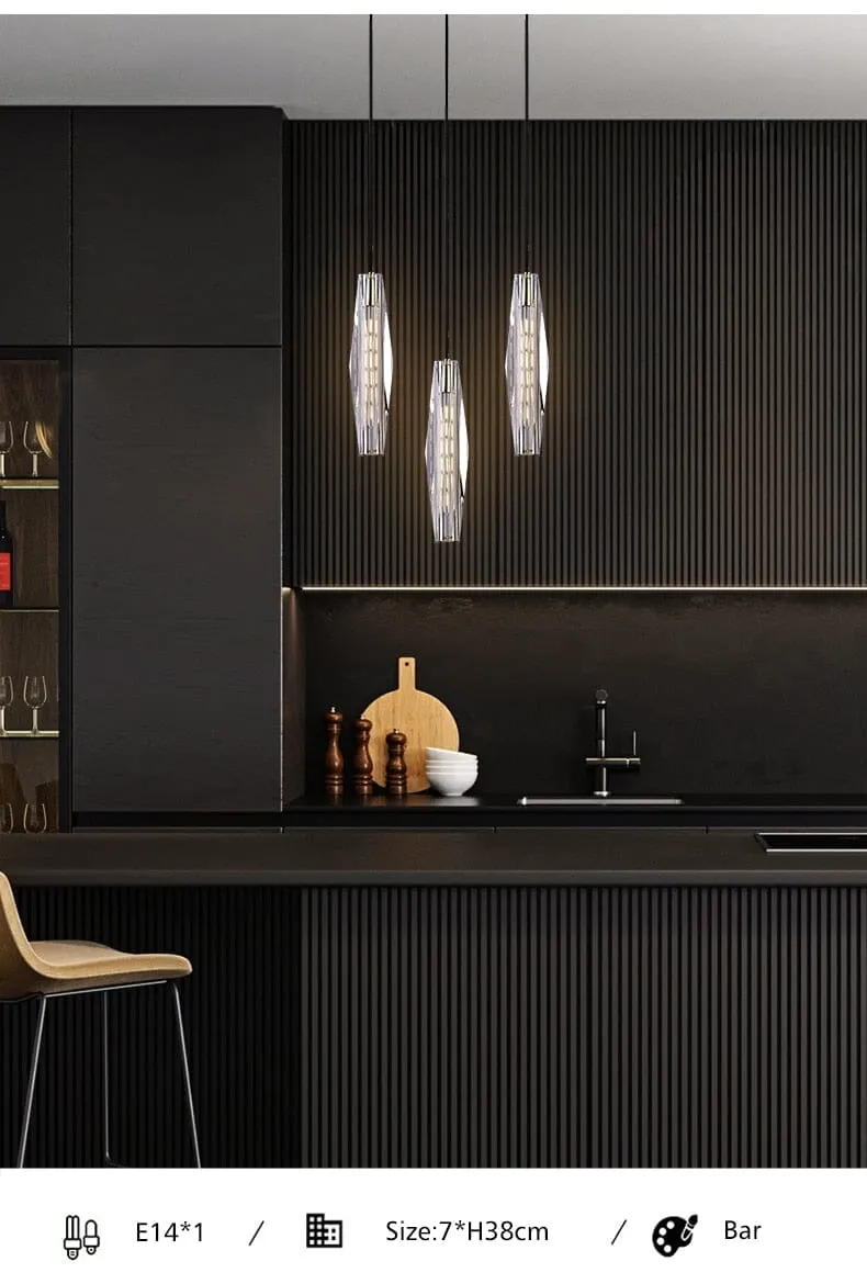 Futuna Crystal LED Pendant Light