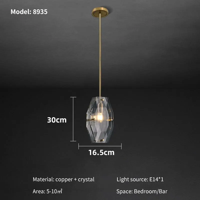 Futuna Crystal LED Pendant Light