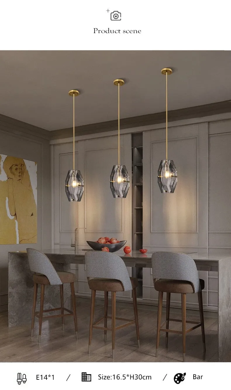 Futuna Crystal LED Pendant Light