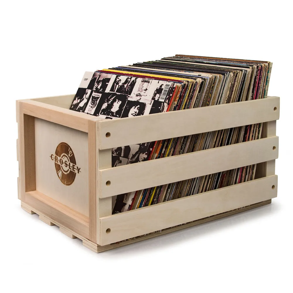 Gadhouse Brad MKII Record Player - Tangerine   Bundled Record Storage Crate