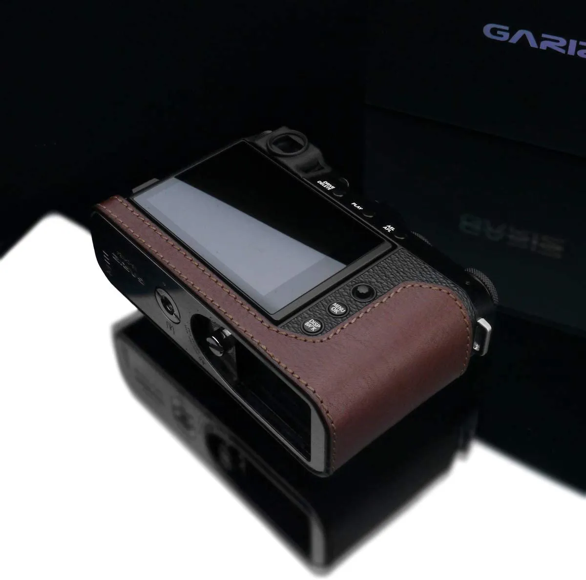 Gariz Brown Leather Camera Half Case HG-XE4BR for Fujifilm XE4, X-E4