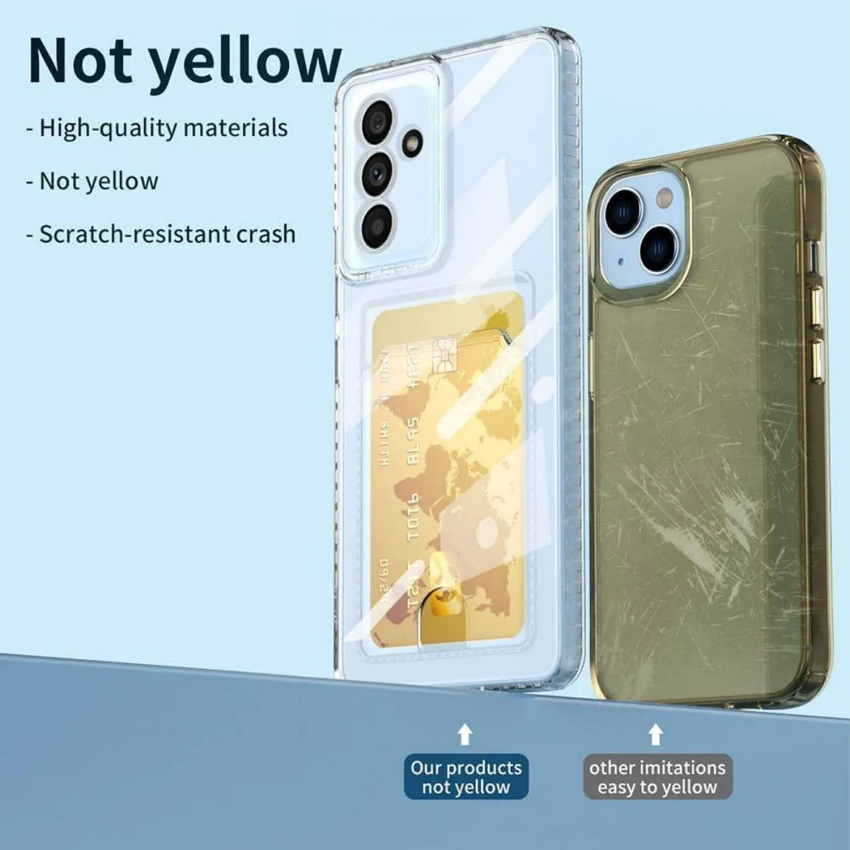 Gel Card Series Samsung Clear Case with Card Holder