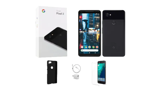 Google Pixel 2 64GB Factory Unlocked Bundle (Refurbished) - Ships Quick!