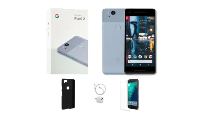 Google Pixel 2 64GB Factory Unlocked Bundle (Refurbished) - Ships Quick!
