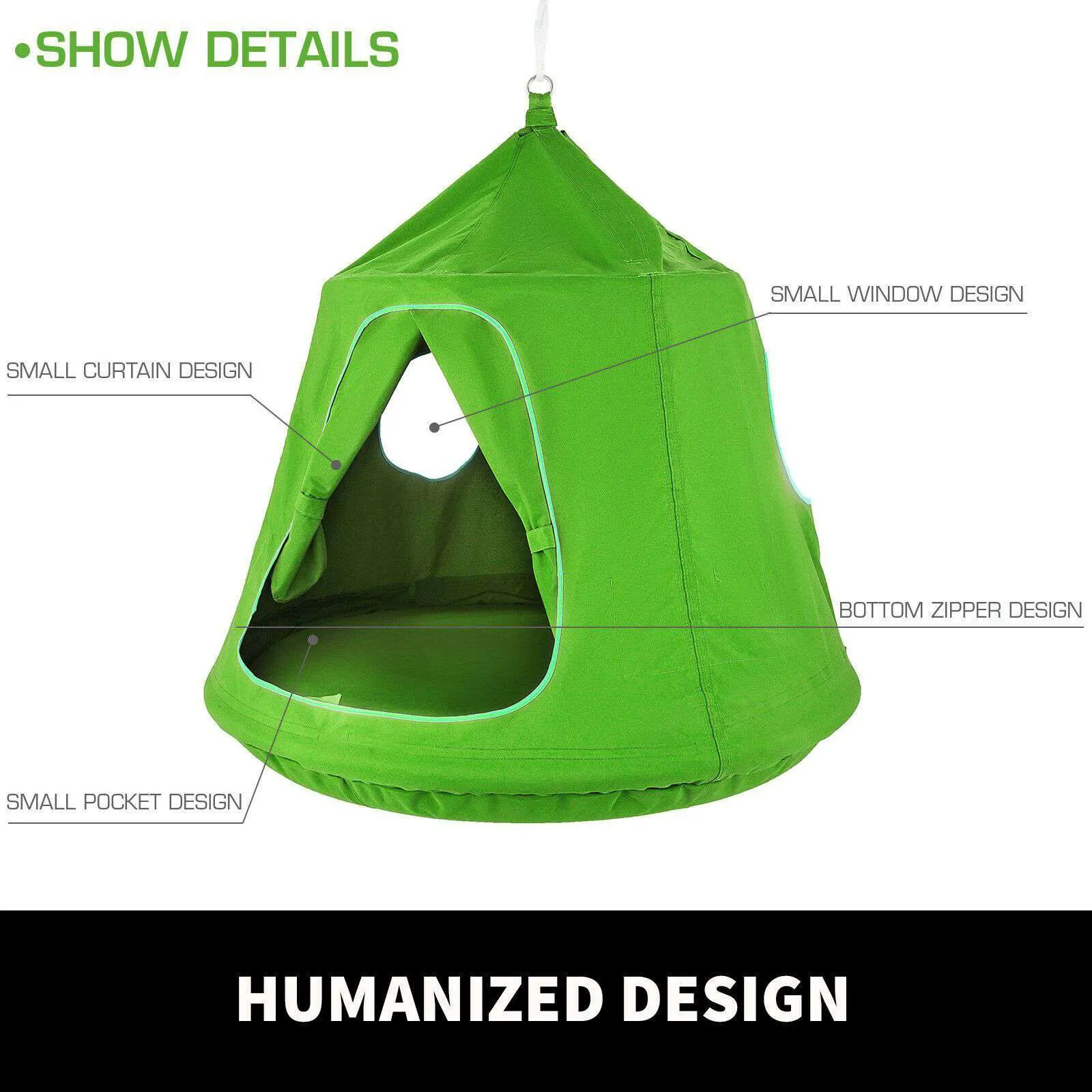 Green Hangout Sensory Hanging Nest
