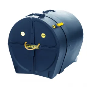 Hardcase HNP18BDB 18" Bass Drum Case With Wheels and Pull Handle (Dark Blue)
