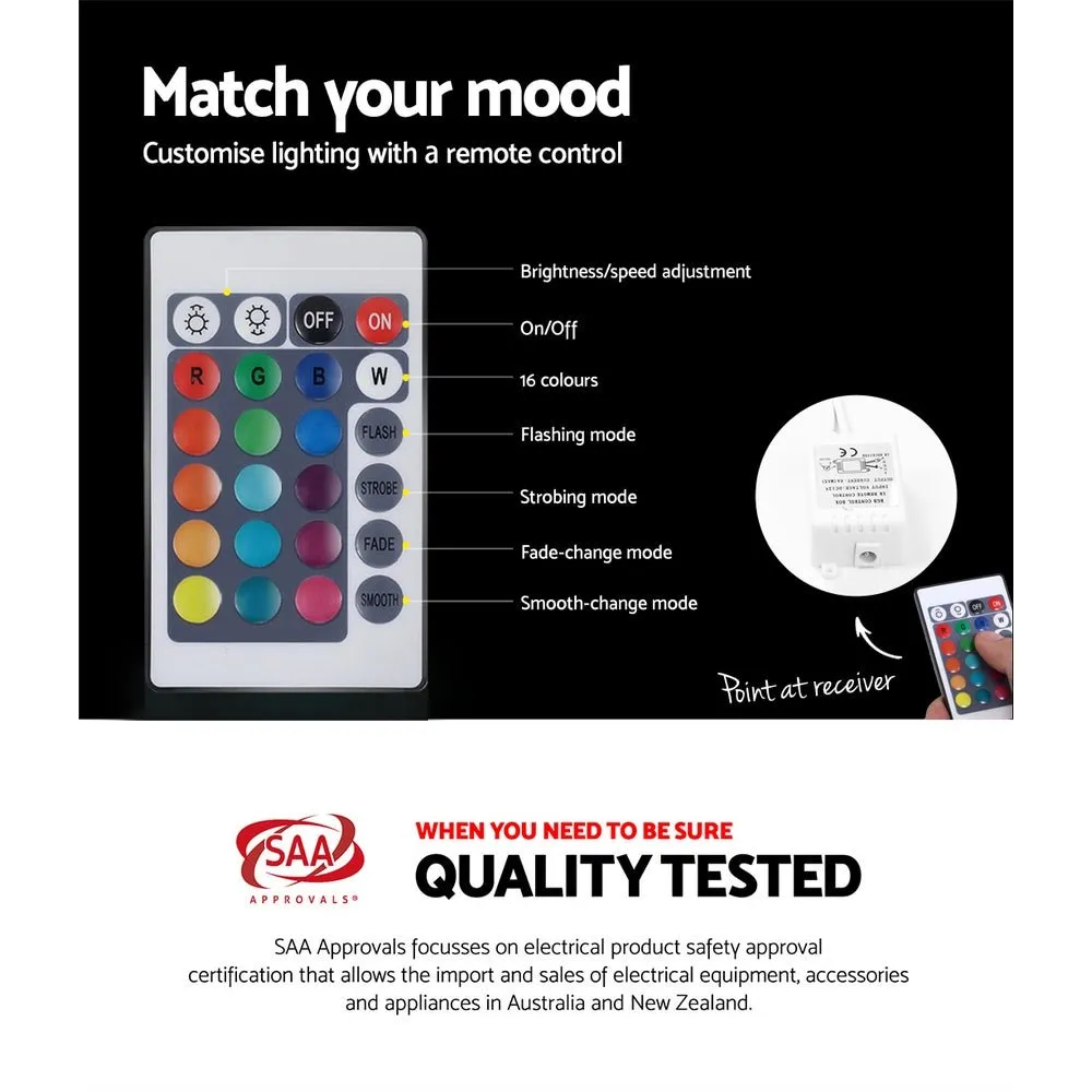 Heres LED Bedside Table - Black