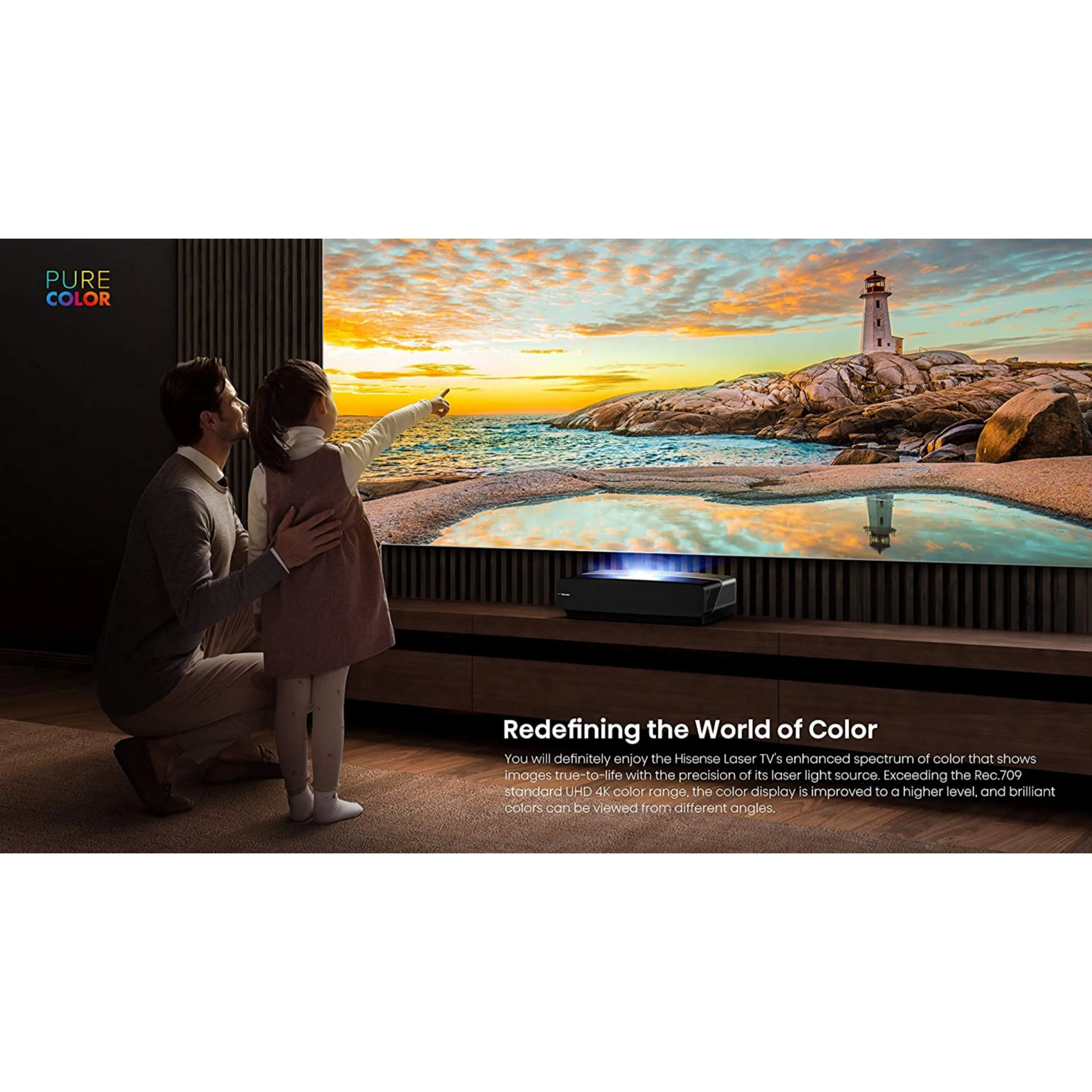 Hisense 120 inch L9 Series 4K UHD Laser TV   Built-in Bluetooth, WiFi, Alexa, Google Assistant - Brand New
