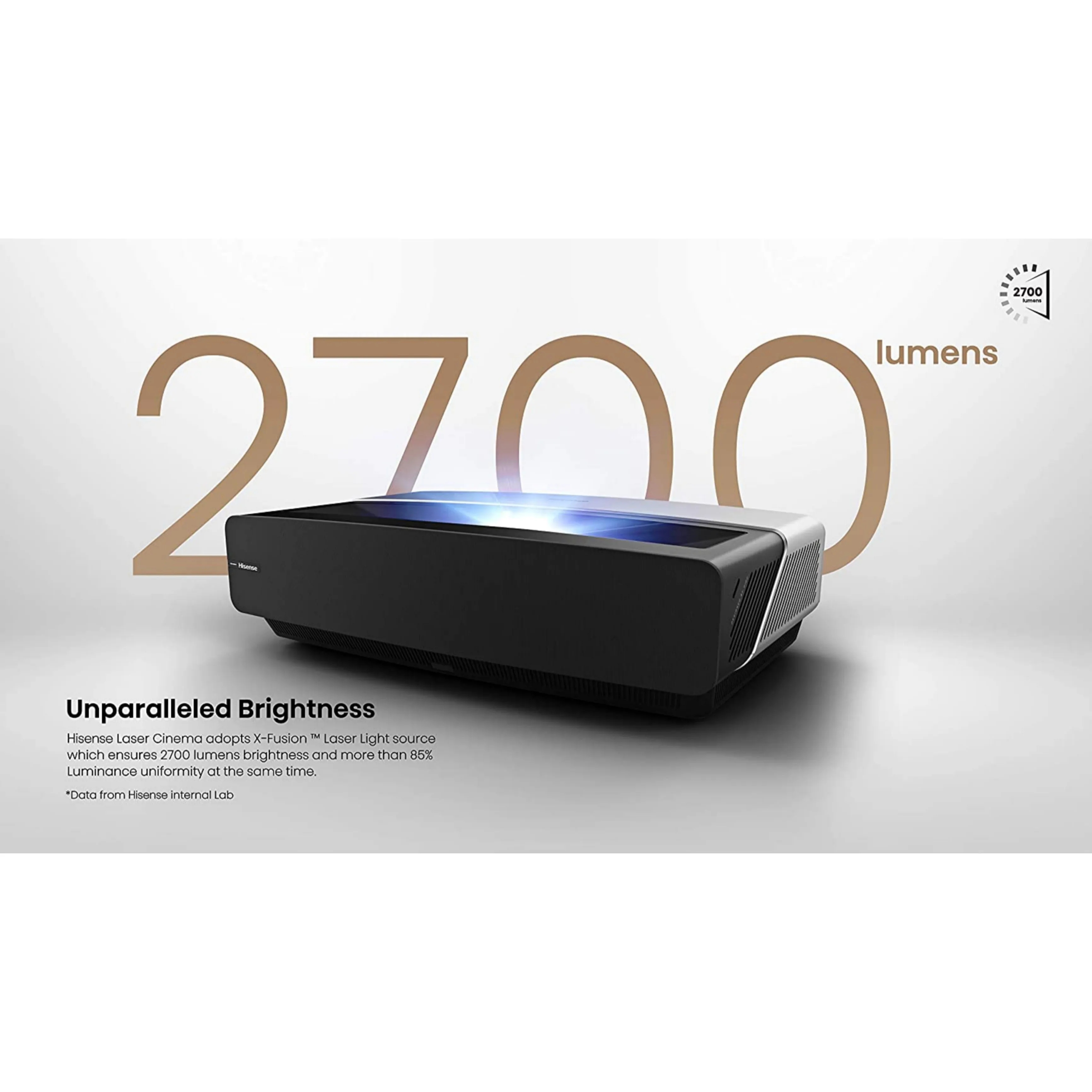 Hisense 120 inch L9 Series 4K UHD Laser TV   Built-in Bluetooth, WiFi, Alexa, Google Assistant - Brand New
