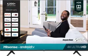 Hisense 55"  H65 Series  LED 4K Smart Android TV with HDR ( 55H6570G )
