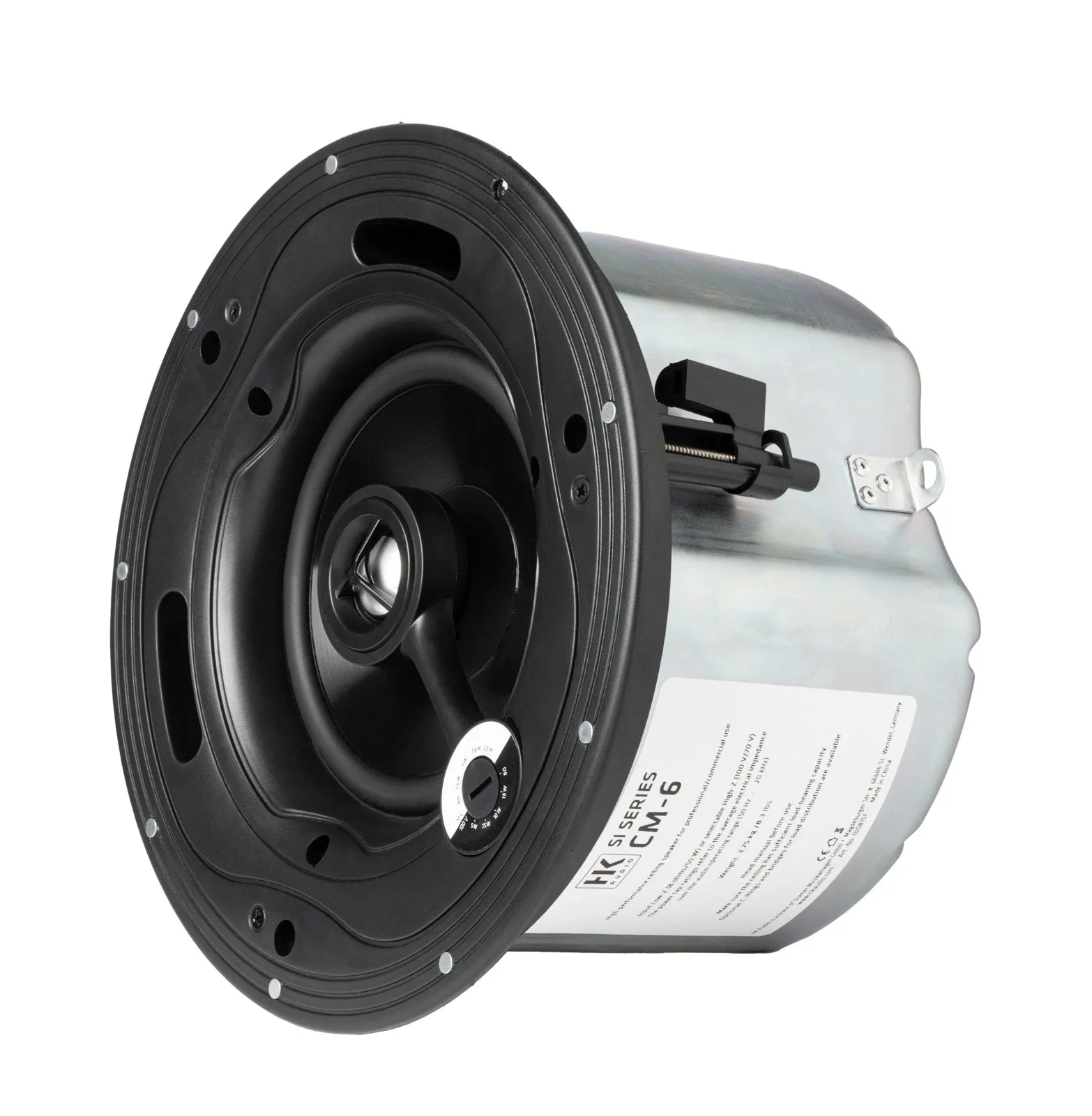 HK Audio CM-6 Ceiling Speaker Rear Chamber 70/100V 4 Taps 8 ohm - 6.5"