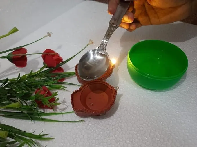 HKJ House Battery Operated Water Sensor Floating Candles LED Flameless Tealight Candles (9)