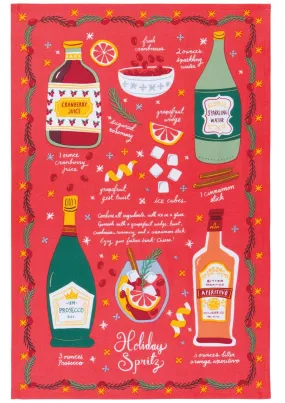 Holiday Spirits  Dishtowels Set of 2