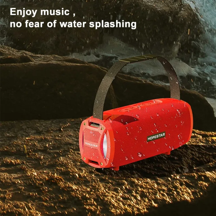 HOPESTAR H24 Pro TWS Bluetooth Speaker - Waterproof with Rhythm Light & Hands-free Calling for Outdoor Fun