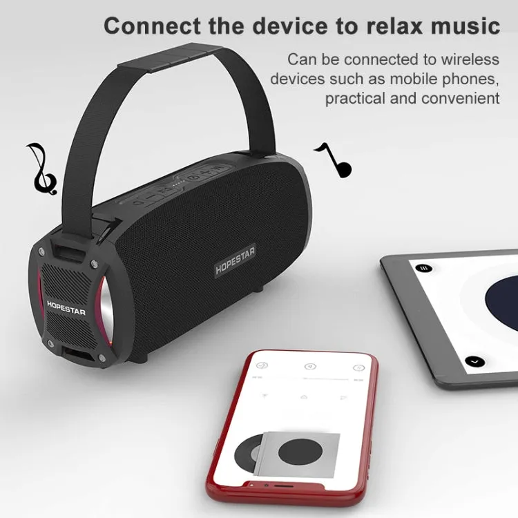 HOPESTAR H24 Pro TWS Bluetooth Speaker - Waterproof with Rhythm Light & Hands-free Calling for Outdoor Fun