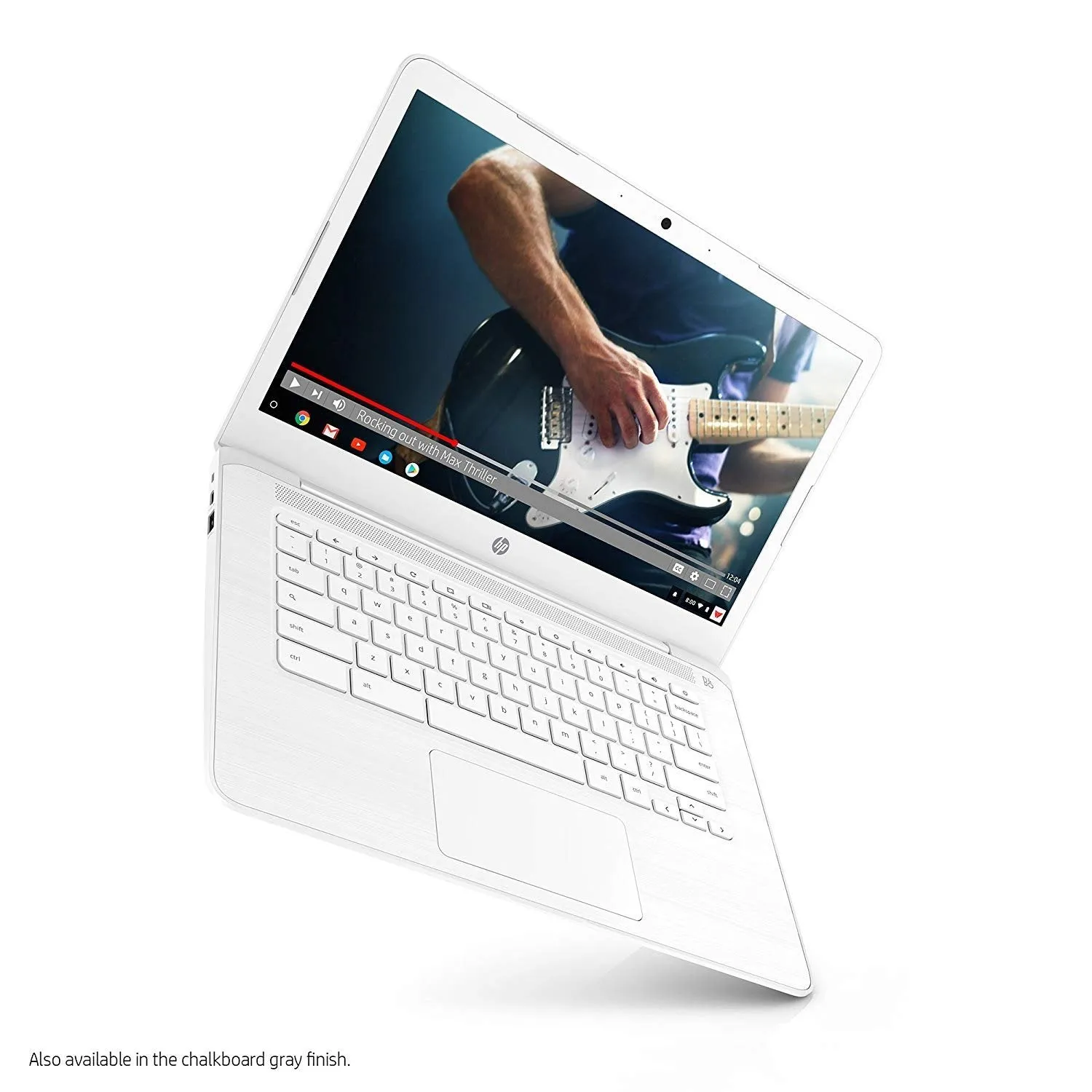 HP Chromebook 14-ca053cl 14" Full-HD Anti-Glare Display: Intel Celeron N3350 4GB/32GB eMMC WiFi BT Cam Chrome OS (Snow White) (Renewed)