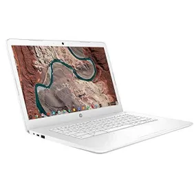 HP Chromebook 14-ca053cl 14" Full-HD Anti-Glare Display: Intel Celeron N3350 4GB/32GB eMMC WiFi BT Cam Chrome OS (Snow White) (Renewed)