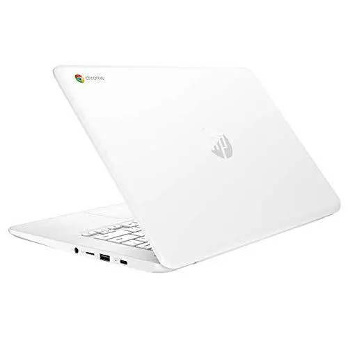 HP Chromebook 14-ca053cl 14" Full-HD Anti-Glare Display: Intel Celeron N3350 4GB/32GB eMMC WiFi BT Cam Chrome OS (Snow White) (Renewed)