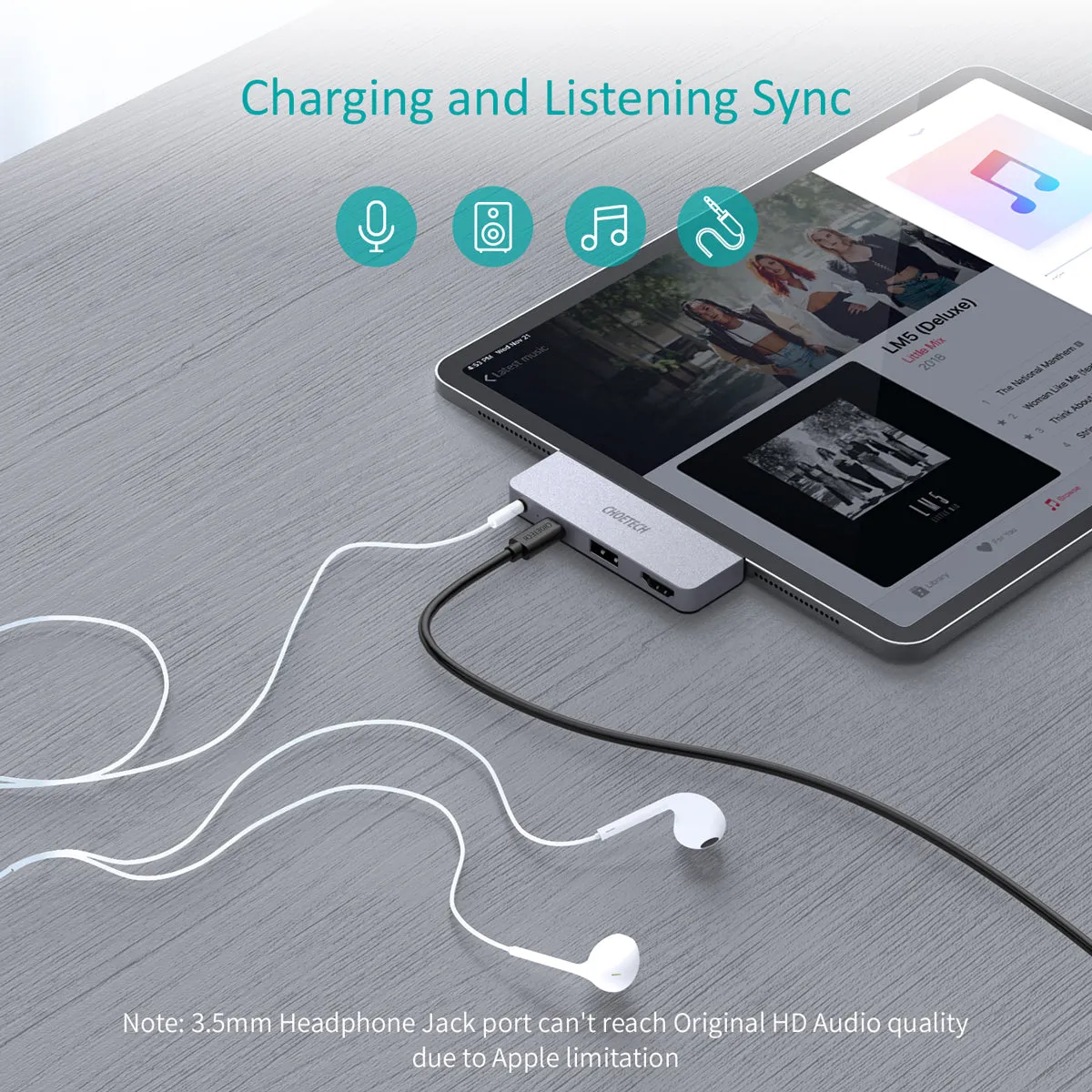 HUB-M13 Choetech 4-in-1 USB-C to HDMI Adapter