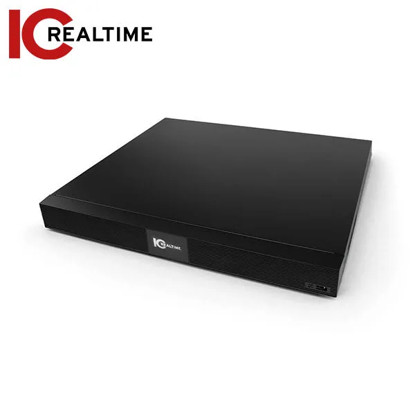 IC Realtime - NVR-MX16POE-1U4K1 / 16Ch Shelf-Mount NVR / 16TB Max (Starting At 4TB HDD) / Integrated 16 Port POE / 8MP IP Support / 128Mbps Bandwidth