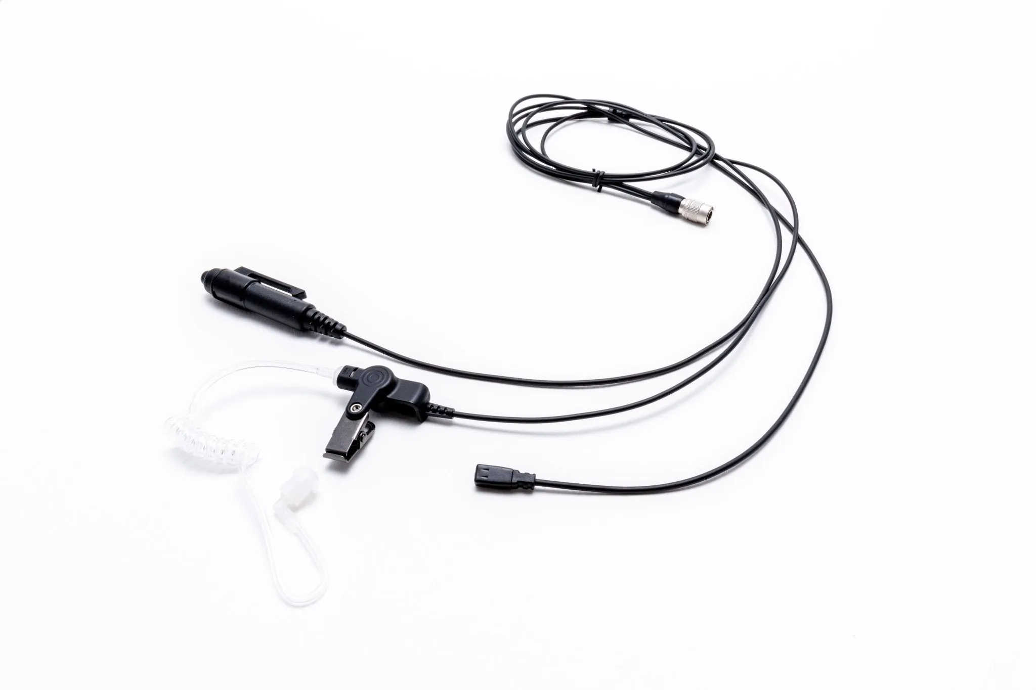 Impact Platinum Series 3-Wire Surveillance Kit with Silent Barrel Push-to-Talk (PTT) and Quick Disconnect Acoustic Tube MC3-P3W-AT1