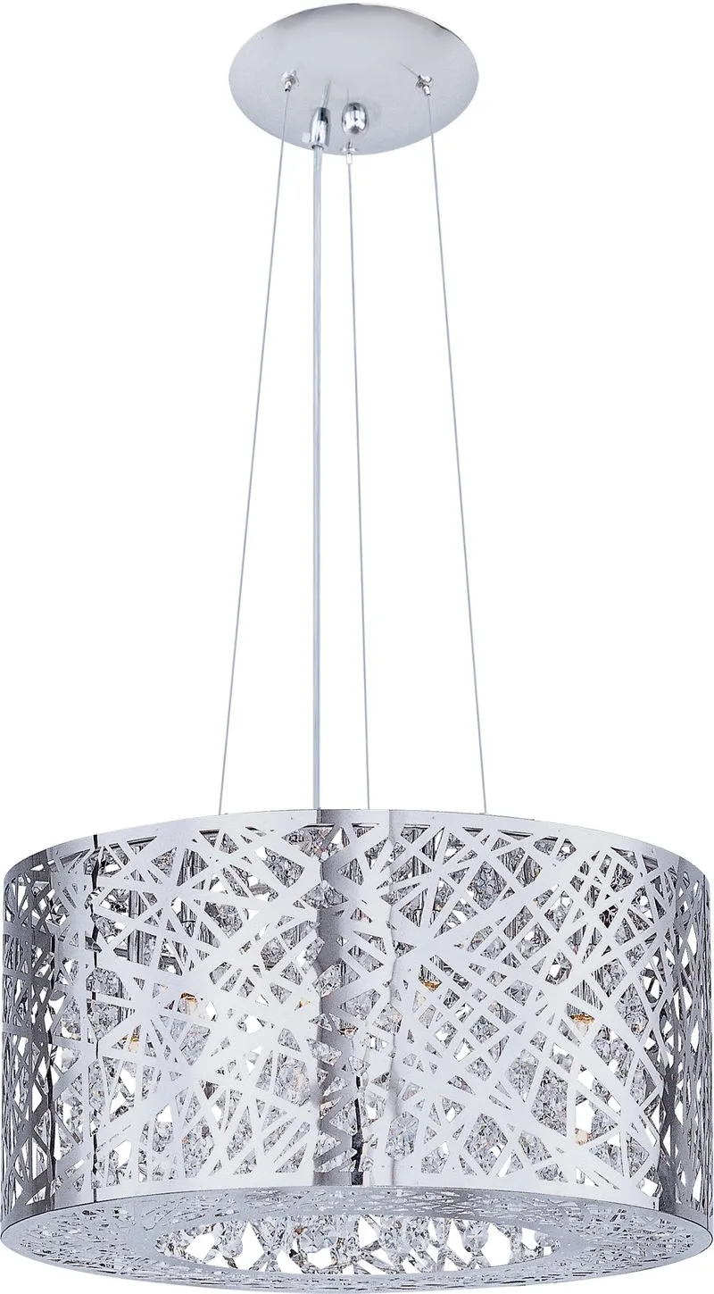 Inca 15.75" Wide 7 Light Multi-Light Pendant using G9 LED Bulbs in Polished Chrome
