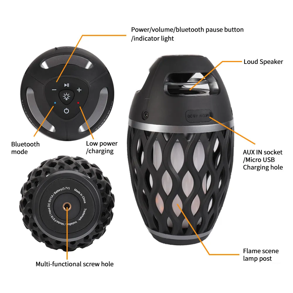 InstaBox FS18 Firestarter LED Flame Speaker Bluetooth 4.2 [DISCONTINUED]