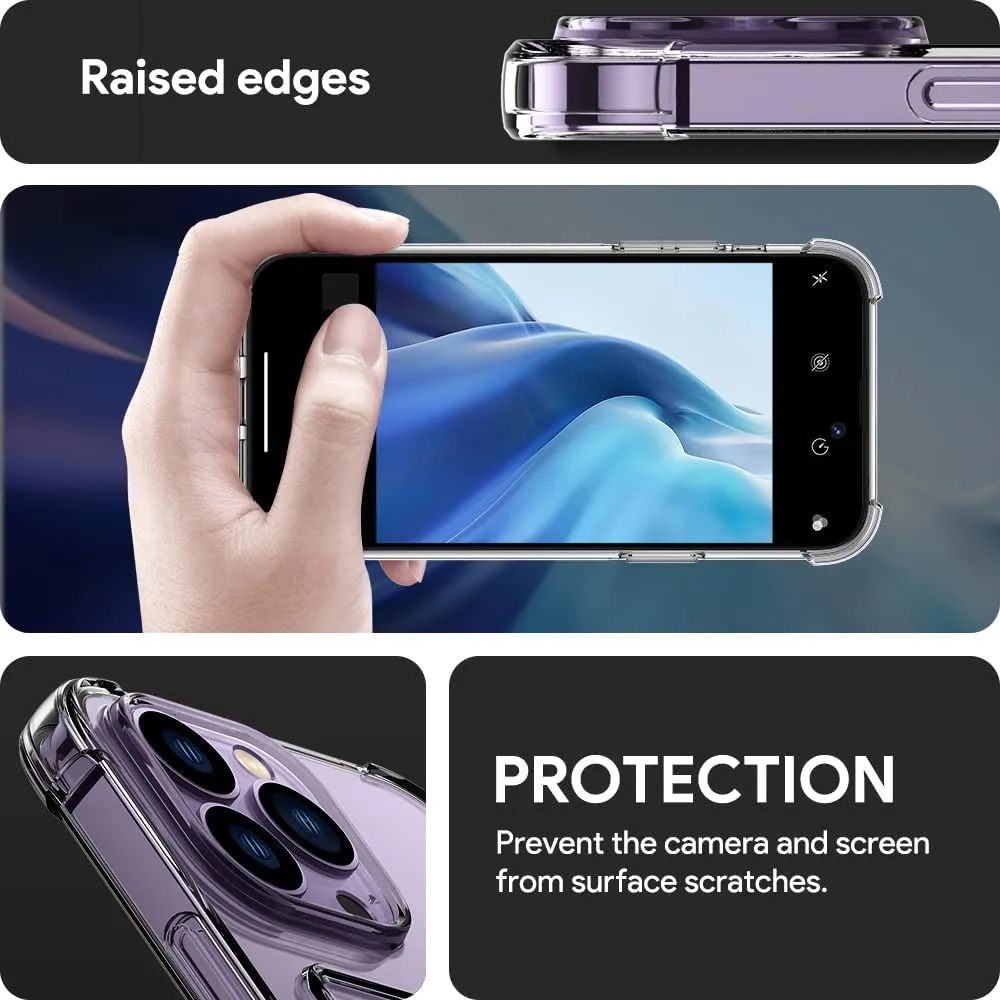 iPhone 14 Pro Case, Casevasn Back Card Holder Slot Wallet Cover Protective Clear Case