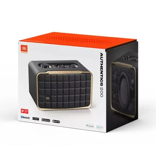 JBL 90-Watt Bookshelf Speaker AUTH200BLKAM
