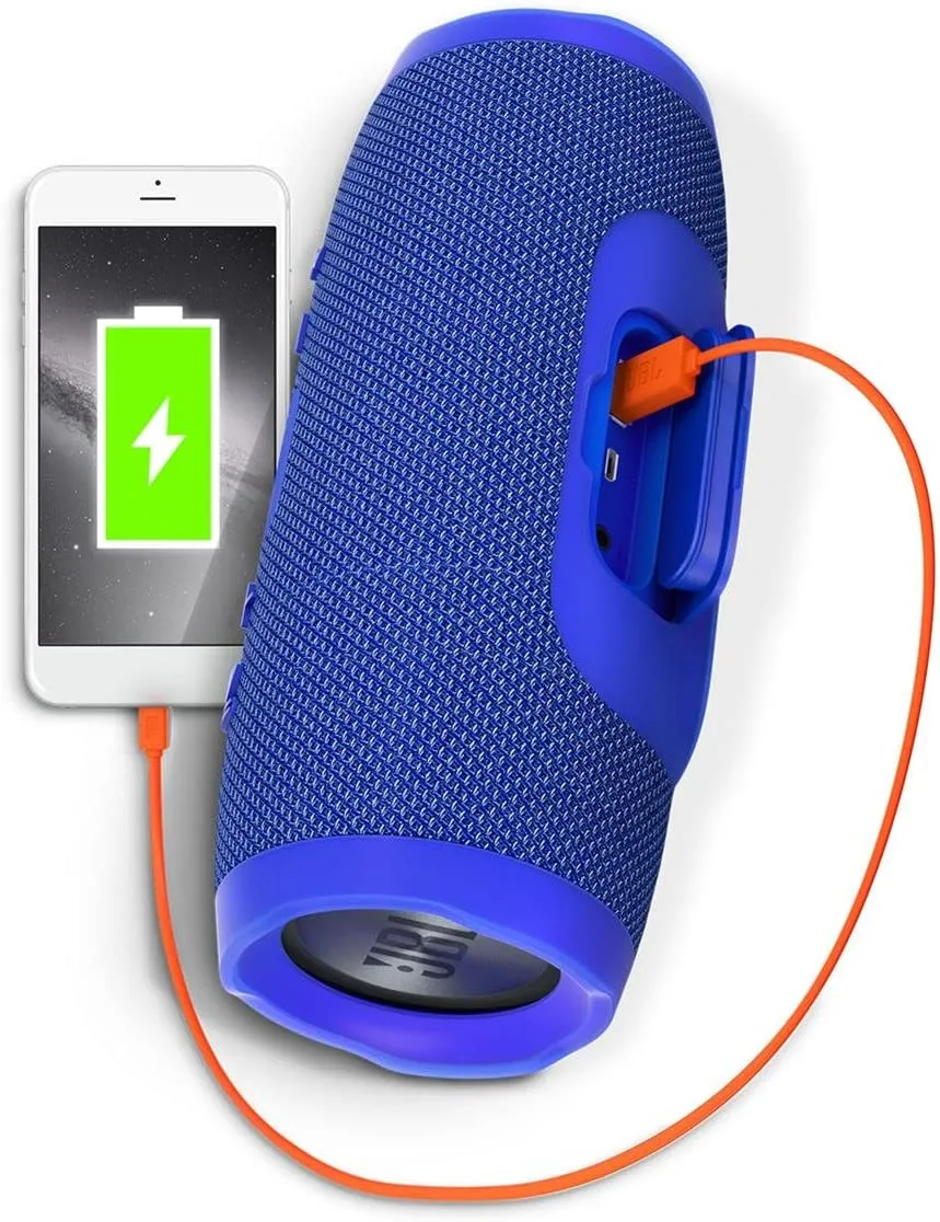 JBL Charge 3 Waterproof Bluetooth Speaker -Blue