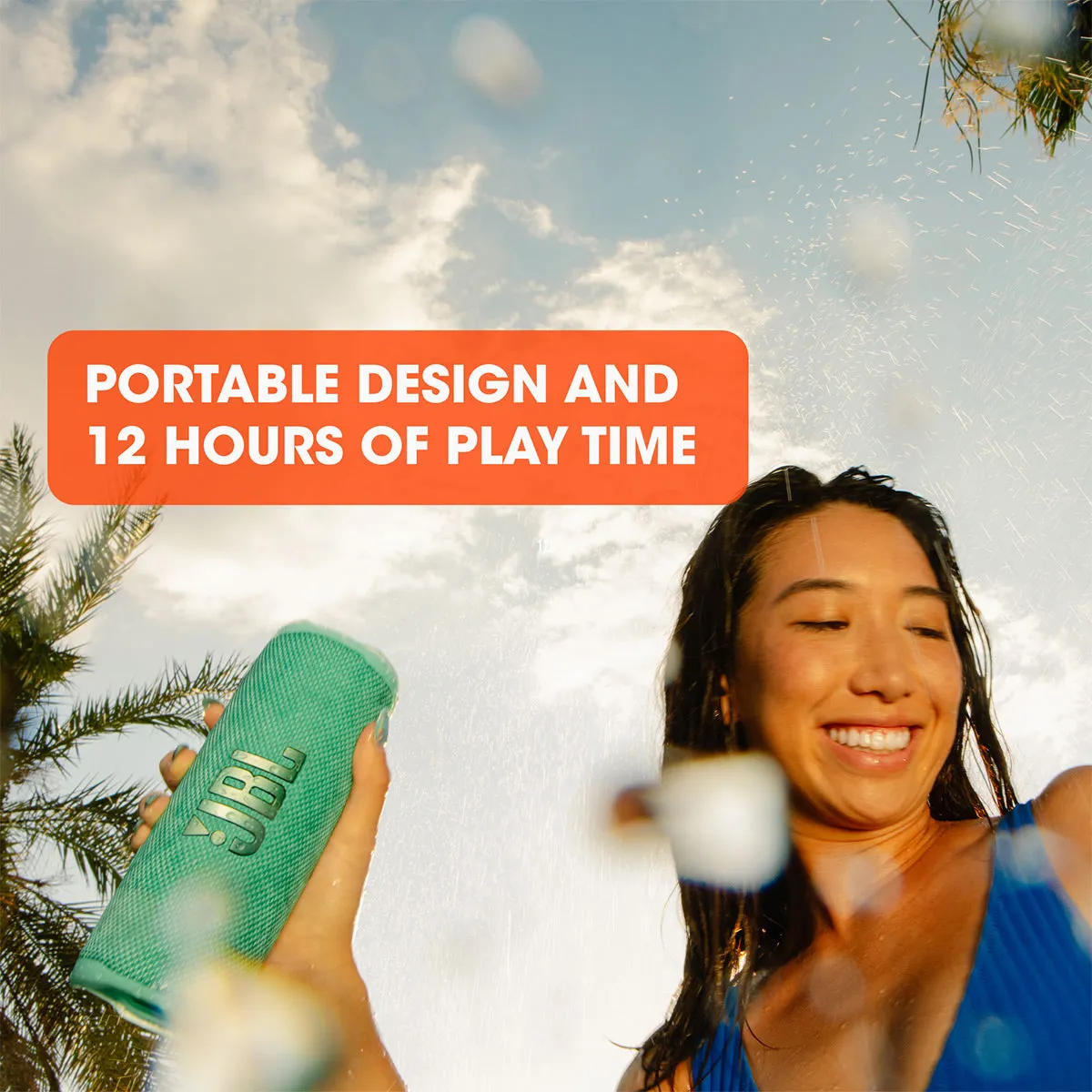 JBL Flip 6 Portable Waterproof Bluetooth Speaker (Camo)