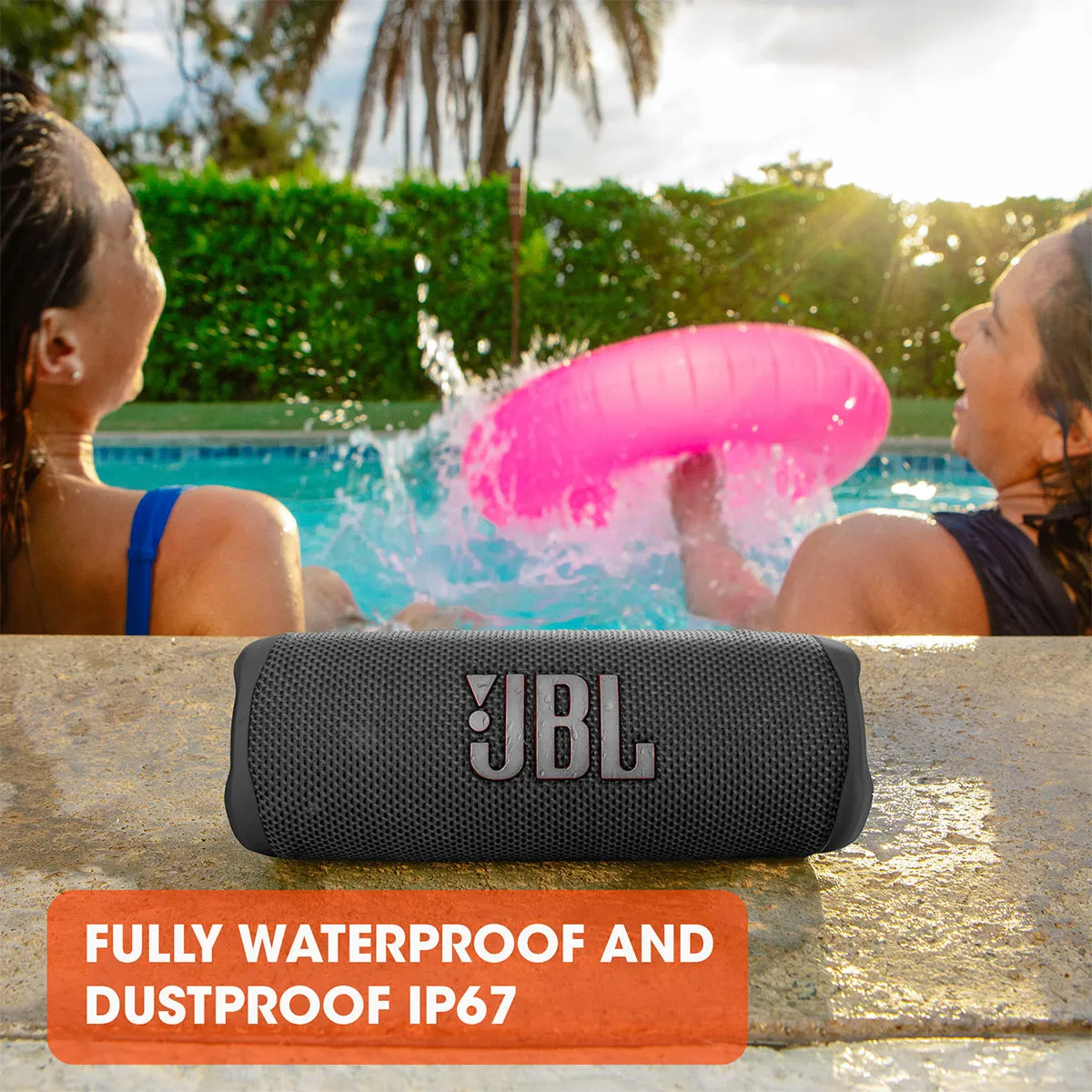 JBL Flip 6 Portable Waterproof Bluetooth Speaker (Camo)