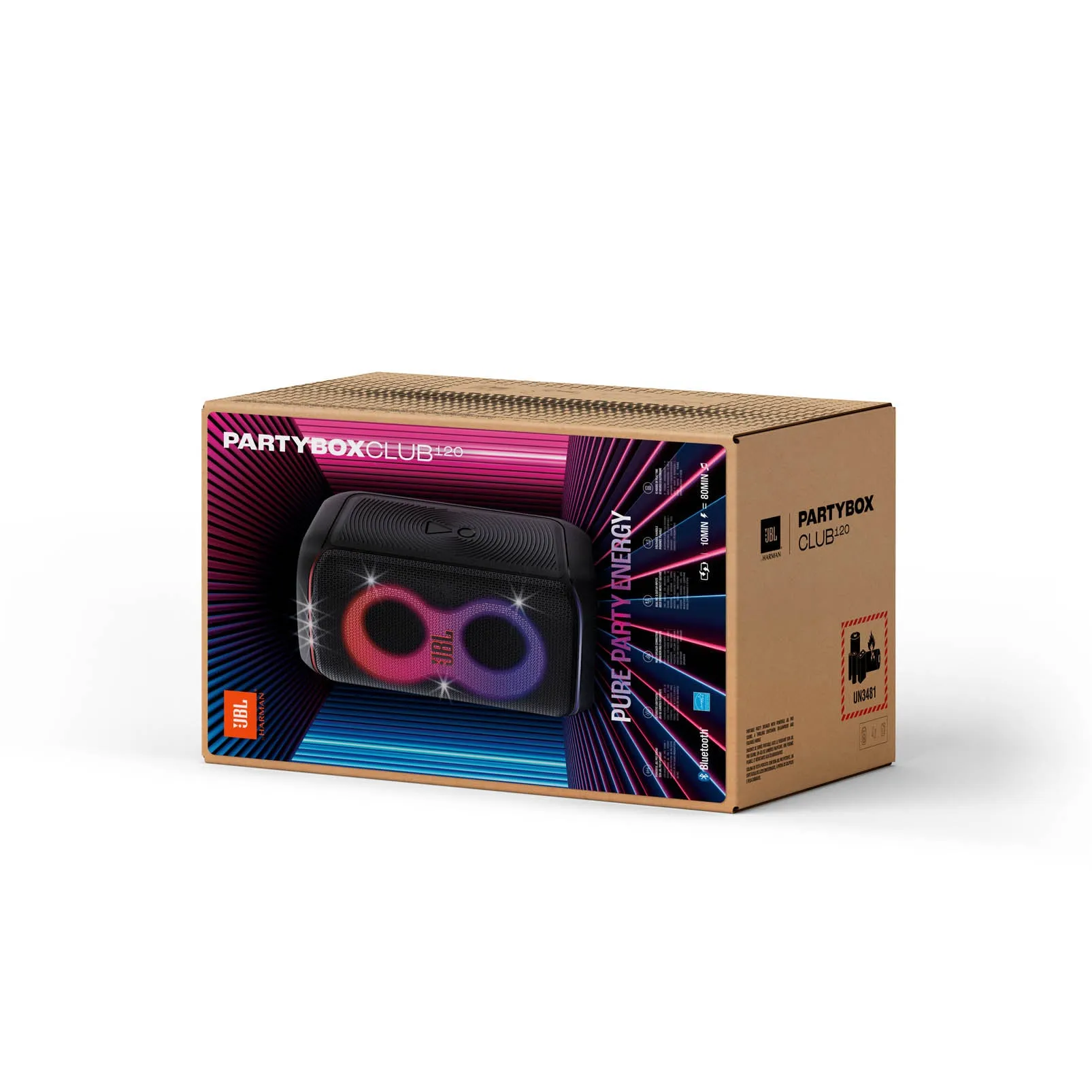 JBL Partybox Club 120 Portable Party Speaker - Black