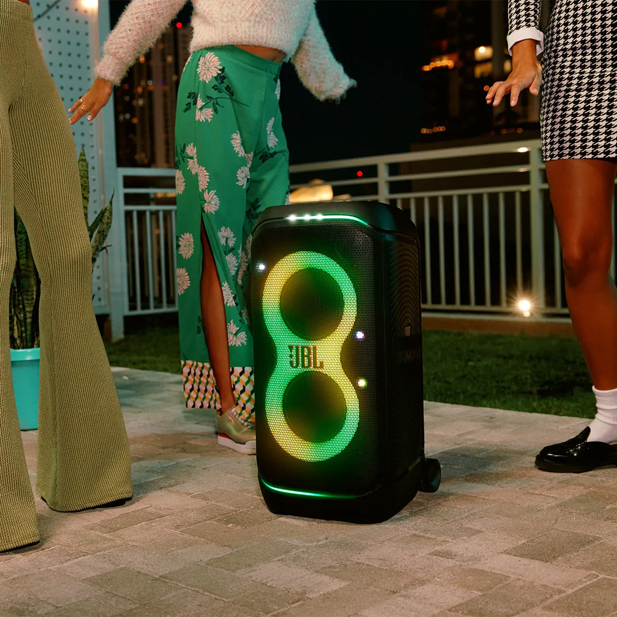 JBL PartyBox Stage 320 Portable Party Speaker with Wheels