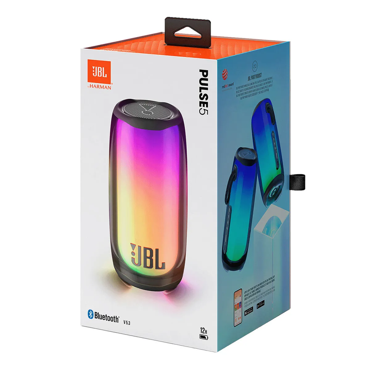 JBL Pulse 5 Waterproof Portable Bluetooth Speaker with gSport Carbon Fiber Case