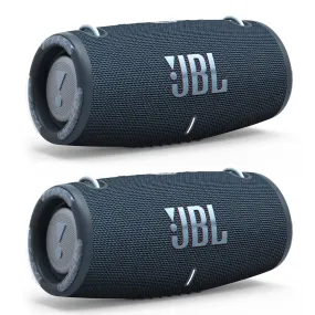 JBL Xtreme 3 Portable Bluetooth Waterproof Speakers - Pair (Blue)