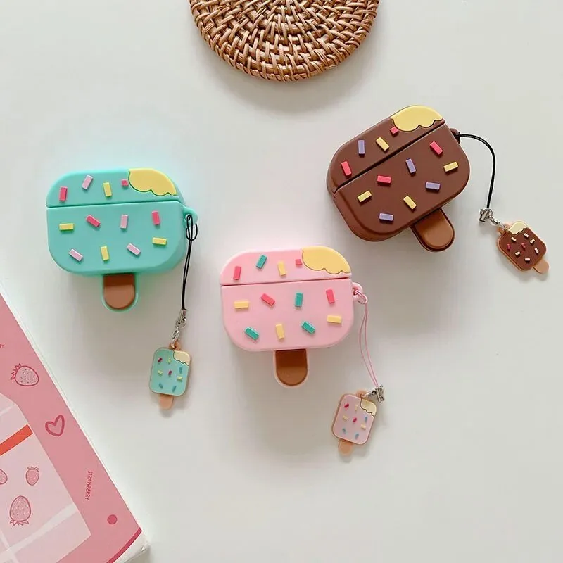 Kawaii Ice Cream AirPods Case