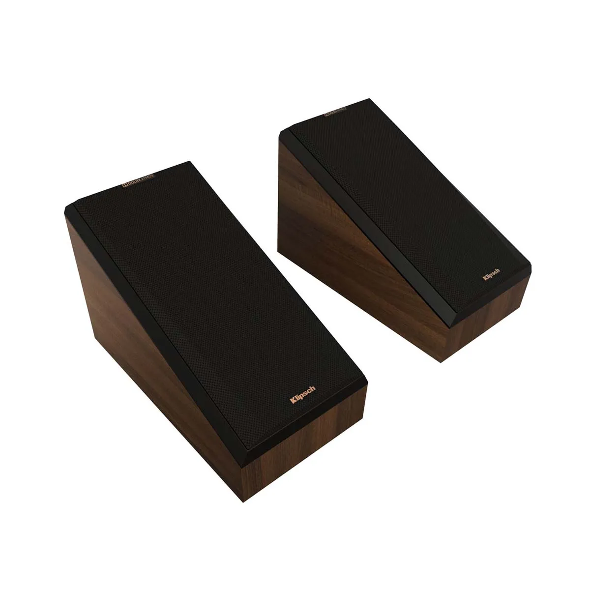 Klipsch OPEN BOX RP-500SA II Surround/Atmos Speakers - Walnut - Pair-Excellent Condition