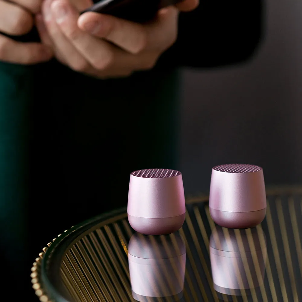 Pink Lexon Mino  Mini Bluetooth Speaker with Enhanced Features