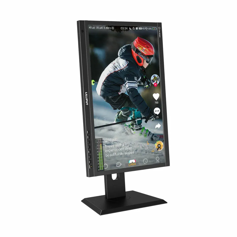 Lilliput PVM220S 21.5” FHD HDMI/SDI 4x1080P Live Stream Quad Split Multiview Monitor