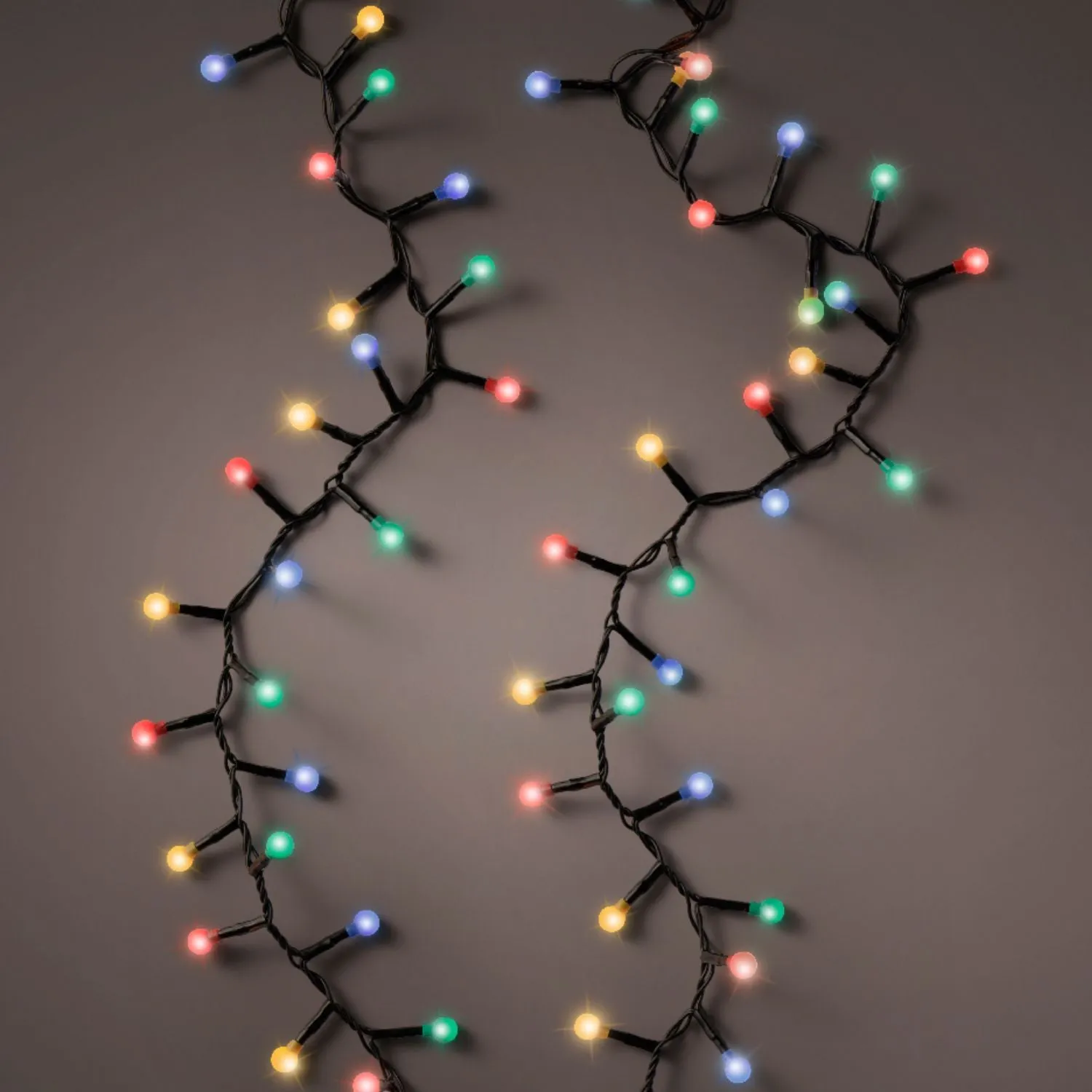 Lumineo 11m Multi-Coloured Twinkle Effect Outdoor LED Cherry Lights