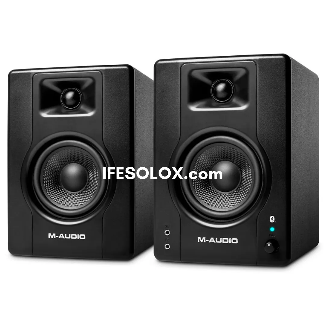 M-AUDIO BX4BT Dual (2-Way) 120W 4.5" Powered Bluetooth Studio Reference Monitor Speakers - Brand New