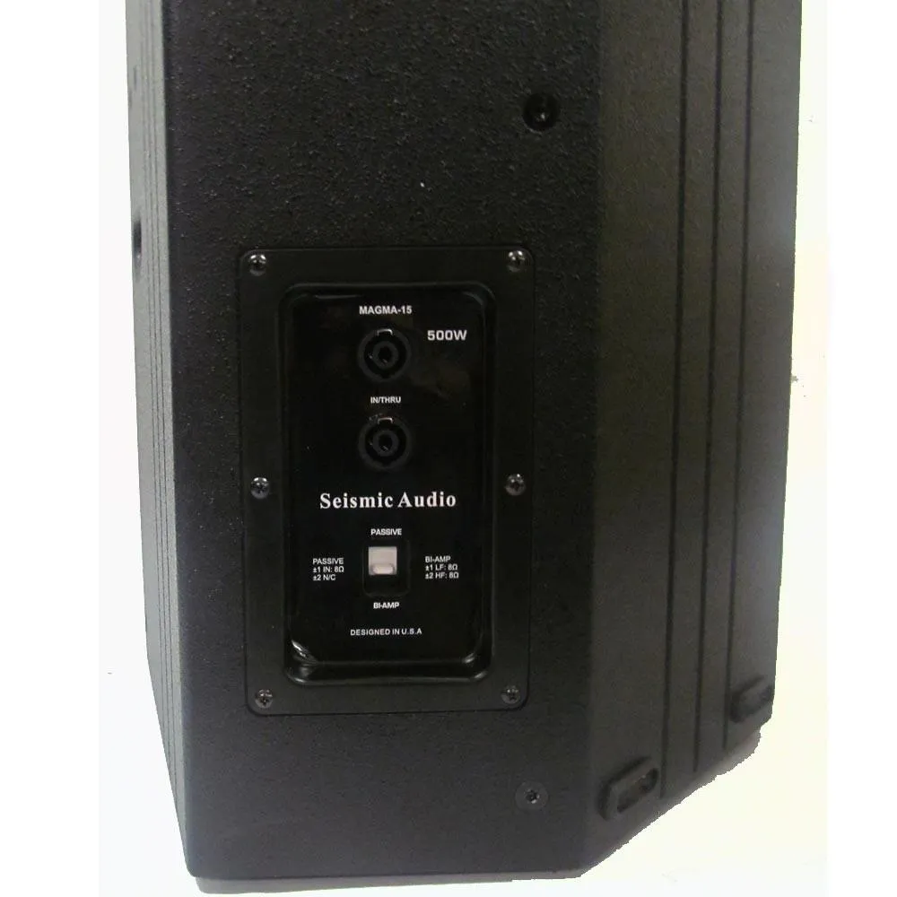 Magma-15 - Pair of Premium 15" Full Range / Bi-Amp 2-Way Loudspeaker Cabinets